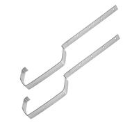 HAMPPLIES 2pcs Heavy Duty Iron Rain Gutter Holders Durable Gutter Brackets for Roof Resistant Sturdy Design for Outdoor Decoration Reliable