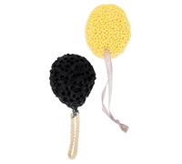 HAMPPLIES 2Pcs Honeycomb Seaweed Bath Sponge Lightweight Exfoliating Shower Ball for Adults Soft Sponge for Home Travel Easy to Hang Design Family Bathing
