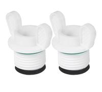 HAMPPLIES 2pcs Hot Water Bag Stoppers Small Plastic Seal Plugs with Double Washers for Leakproof Hot Water Sack Closure Portable Replacement Caps