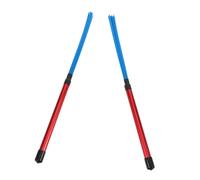 HAMPPLIES 2pcs Jazz Drum Brush Nylon Aluminum Alloy Rod Brushes Nylon Wire Tips for Percussion Equipment for Cajon and Snare Drums