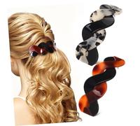 HAMPPLIES 2pcs Large French Hair Barrettes for Thick Hair with Secure Hold and Easy Snap Design Versatile Half Up Half Down for Women