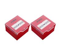 HAMPPLIES 2pcs Manual Fire Alarm Button Resettable Emergency Call Point Switch Red for Home Hotel Office Construction with Quick Response and Broad System Compatibility