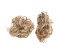 HAMPPLIES 2pcs Messy Bun Hair Piece for Women Lightweight Updo Wig with Hair Extension Effect Reusable for Daily Parties and Events