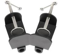 HAMPPLIES 2pcs Metal Desk Lamp Microphone Stand C-clamps for Table Mounting Adjustable Bracket for Home Office Desk for Live Streaming