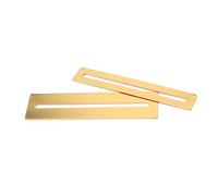 HAMPPLIES 2pcs Metal Fingerboard Guards Fret Protector Luthier Tool Gold for DIY Fret Works Suitable for Ukulele Mandolin