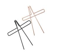 HAMPPLIES 2pcs Metal Music Book Clamps Music Note Clips for Secure Page Holding Practical Rose Gold and Black Score Holders Simple Design for Musicians and Students