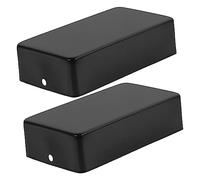 HAMPPLIES 2pcs Metal Pickup Covers for Electric Guitar Protective Pickup Shields Fit for Various Models Enhance Signal Strength and Tone Moisture Resistant Design