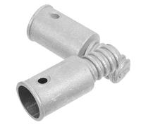 HAMPPLIES 2pcs Metal Threaded Handle Tips Aluminum Alloy Extension Rod Adapter for American-Style Telescopic Broom Mop Handles Secure Connection Replacement