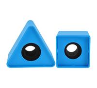 HAMPPLIES 2pcs Microphone Logo Station Portable Triangular Shaped Mic Flags for Interviews Meeting Ktv Use as Microphone Branding Accessory