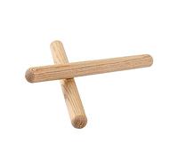 HAMPPLIES 2pcs Mini Wooden Rhythm Sticks Light Brown Drumsticks for Percussion Instruments Heavy Duty Non-painted for Beginners and Music Enthusiasts Ergonomic Design Drum Supplies