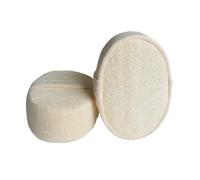 HAMPPLIES 2pcs Natural Loofah Bath Ball Eco Friendly Shower Rub for Whole Body Exfoliating Massage Brush Removes Dead Skin Soft Durable Pouf for Men and Women
