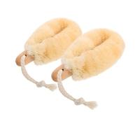 HAMPPLIES 2pcs Natural Sisal Fiber Bath Brushes Ergonomic Body Dry Brush for Women Exfoliating Scrubber for Skin Cleansing and Smooth Softening Comfortable Grip Durable Plant Fiber Spa Tool