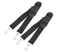 HAMPPLIES 2pcs Padded Violin Case Shoulder Straps with Metal Buckles, 95cm Adjustable Double Shoulder Bag Straps for Violin Storage and Portable Instrument Carrying