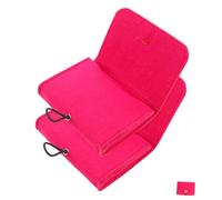 HAMPPLIES 2Pcs Portable Essential Oil Organizer Bags Thickened Felt Travel Pouches Compact Lightweight Holder for Bottle Protection and Daily Use