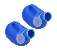 HAMPPLIES 2pcs Portable Urinal Bottle for Men Spillproof Pee Container with Odor Sealing Lid Capacity for Travel Hospitals Mobility Use