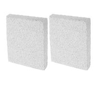 HAMPPLIES 2pcs Rabbit Scratch Boards Small Animal Foot Pads Veterinary Approved Design Supports Tooth Grinding Natural Lava Stone Cage Use for Rabbits Hamsters Mini Pets