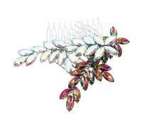 HAMPPLIES 2pcs Rhinestone Bridal Hair Combs with Handcrafted Sparkling Crystals Wedding Side Clips for Brides and Bridesmaids Comfortable All-day Wear for Formal Events Birthday Banquets