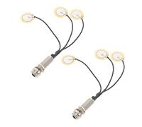 HAMPPLIES 2pcs Self Adhesive Piezo Pickup for Acoustic Electric Guitars Instrument Transducer with High Sensitivity Sensor Easy Install Contact Microphone for Kalimba Sound Enhancement