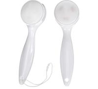 HAMPPLIES 2pcs Silicone Face Scrub Brush Manual Facial Cleanser with Soft Bristles Ergonomic Handle Gentle Exfoliator for Face and Body Massage Comfortable Skin Cleansing Tool for All Skin