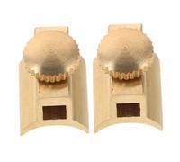 HAMPPLIES 2pcs Small Flute Screws Miniature Copper Fasteners with Optimized Base Wear Resistant Musical Instrument Parts for Trumpet Repair