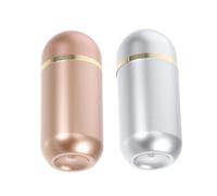 HAMPPLIES 2pcs Small Medicine Pill Organizer Bottles Portable Sealed Pill Cases for Travel Purse with Humidity Protection Suitable for Medication Supplements Jewelry and Herbs