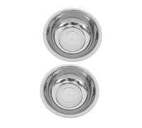HAMPPLIES 2pcs Stainless Steel Foot Soak Basin Durable Round Tub for Feet Face Laundry Cleaning Bathroom Kitchen Laundry Room