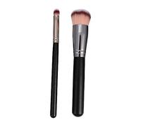 HAMPPLIES 2pcs Sunless Tanning Brush Professional Makeup Brushes for Face Concealer Foundation Application High Grade Material Easy to Clean for Smooth Liquid Makeup Blending