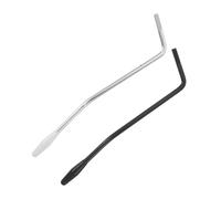 HAMPPLIES 2pcs Threaded Guitar Tremolo Arm Silver Black Bar for Single Tremolo Bridge Wear Resistant Design with Fine Tuned Control Replacement Part for Electric Guitars