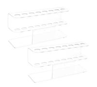 HAMPPLIES 2pcs Tweezer Storage Stand Acrylic Stand for Eyelash Tweezers Display Fake Nail Organizer Nail Art Tool Organizer Makeup Brush Holder Display Holder Transparent