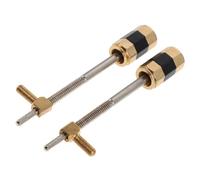 HAMPPLIES 2pcs Violin Fittings Parts Musical Equipment Accessory Metal Violin Bow Frog Accessory Part Metal Bow Screw Practical Frog Screw Musical Golden