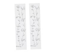 HAMPPLIES 2pcs White Life Tree Guitar Fretboard Stickers Made of Pvc, Easy to Install and Remove, Creative and Eye-catching Design Suitable for Acoustic and Electric Guitars