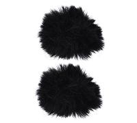 HAMPPLIES 2Pcs Windproof Plush Mic Sleeve Splash Microphone Cover for Recording Meeting Rooms and Stages Practical and Elegant Design for Various Microphone Types