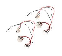 HAMPPLIES 2sets Bass Line Wiring Harness for Electric Guitar Wire Accessories Pickup Wiring Harness for Musicians Upgrades and Repairs