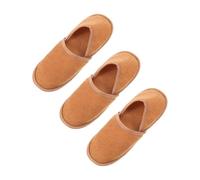 HAMPPLIES 3 Pairs Disposable Travel Slippers for Indoor Use Soft One-off Hotel Guest Slippers Convenient Lightweight Footwear for Short-term Rentals and Airlines