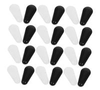 HAMPPLIES 30 Pairs Silicone Nose Pads for Eyeglasses Comfortable Non Slip Cushion Grips for Sunglasses Easy Installation Secure White Black