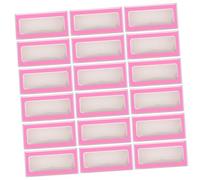 HAMPPLIES 30pcs Lash Case Fluorescent Right Angled False Eyelash Storage Box Lightweight Organizer for Portable Protection and Easy Access
