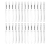 HAMPPLIES 30pcs Silicone Makeup Brushes with Caps for Eyeshadow Lip Mask Cream Liquid Application Reusable Makeup Artist Tools with Soft Tips for Precise Blending and Easy Cleaning