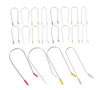 HAMPPLIES 32 Pcs Hot Curler Clips Replacement Kit for Electric Rollers Heat-resistant U-shaped Hair Curling Clamps with Fast Heating Protective Design for Home and Professional Styling