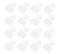 HAMPPLIES 35pcs Glass Retainer Clips with Screws Transparent Glass Cabinet Clips Mirror Holder Fasteners for Wardrobe Doors Window Panels Fixing and Storm Door Glazing