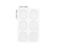 HAMPPLIES 36pcs Transparent Silicone Heel Cushion Inserts Oval Soft Gel Heel Protectors for Relief and Blister Prevention Reusable Foot Cushions Pads with High Elasticity for Daily and