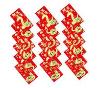 HAMPPLIES 36pcs Year of The Snake Red Envelopes Chinese New Year Lucky Money Packets Gold Foil Design Lunar Festival Red Packets for Spring Festival and Decorations