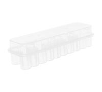 HAMPPLIES 3ml Vial Storage Rack 24-Slot Plastic Vial Case Organizer for Lyophilized Freeze Tube Storage Lab Test Tube Holder for Scientific and Medical Use