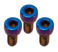 HAMPPLIES 3pcs Electric Guitar Saddle Screws Bridge Parts Locking Nut Block Screws for Electric Guitars Easy to Install and Lightweight