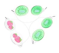 HAMPPLIES 3pcs Eye Cooling Masks Reusable Gel Eye Masks for Boys Cute Fruit Design for Travel Hotels Better Sleep