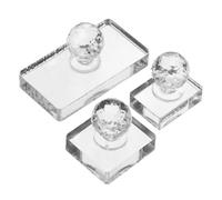 HAMPPLIES 3pcs Eyeshadow Pressing Tool Compact Portable Makeup Platen Precision Stamper for Blush Highlighter Eyebrow Powder Smooth Even Finish for Easy Application and Touchups