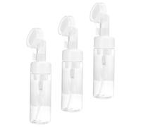 HAMPPLIES 3pcs Foaming Bottle with Brush Head, 150ml Pet Press Pump Bottles, Portable and Refillable Container Suitable for Offices and Hiking