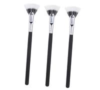HAMPPLIES 3pcs Folding Angle Fan Shaped Mascara Brushes with Soft Dense Bristles Lightweight Lash Fan Brushes for Precise Eyelash Separation and Clump Eye Makeup Application