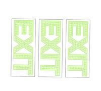 HAMPPLIES 3pcs Glow Dark Exit Signs Wall Stickers Photoluminescent Safety Decals for Smooth Walls Glass Tiles Easy to Install and Remove Green Fluorescent Emergency Exit Warning Guide