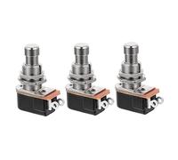 HAMPPLIES 3pcs Guitar Effect Footswitch Alloy Foot Pedal for Instrument Accessories, Momentary Push Button Switch Compatible Electric Guitar Amplifiers