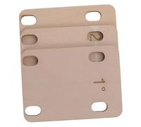 HAMPPLIES 3pcs Guitar Neck Shims Set Acoustic Electric Bass Guitar Neck Spacers Replacement Wooden Plates for Professional Repair
